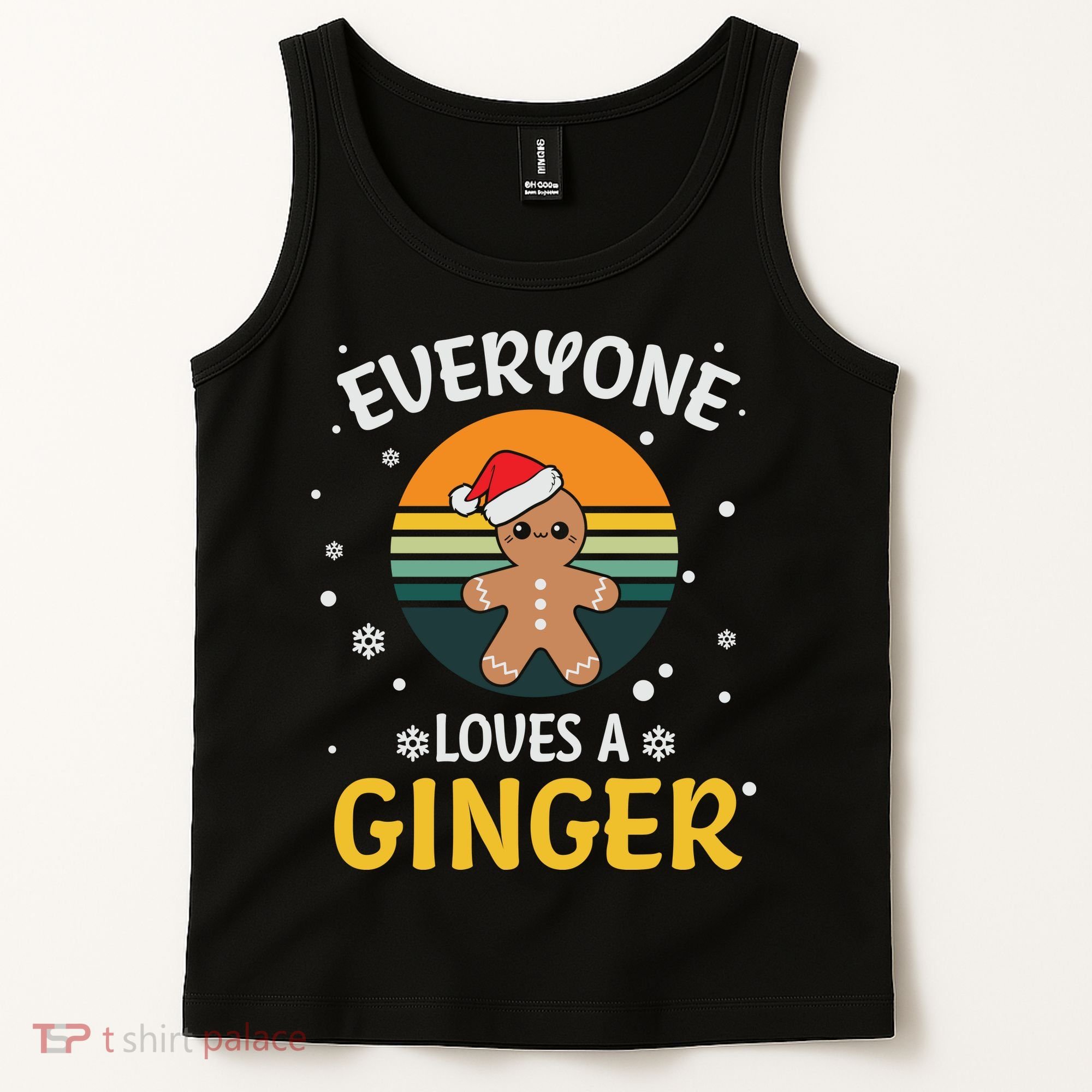 Funny Christmas Everyone Loves A Ginger Xmas Tank Top
