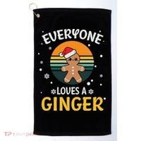 Funny Christmas Everyone Loves A Ginger Xmas Golf Towel thumb 0