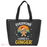 Funny Christmas Everyone Loves A Ginger Xmas Tote Bag thumb 0