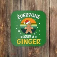 Funny Christmas Everyone Loves A Ginger Xmas Coaster thumb 0