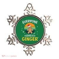 Funny Christmas Everyone Loves A Ginger Xmas Ornament thumb 0