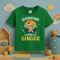 Funny Christmas Everyone Loves A Ginger Xmas Toddler T-Shirt thumb 3