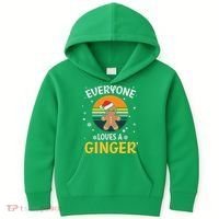 Funny Christmas Everyone Loves A Ginger Xmas Kids Hoodie thumb 0