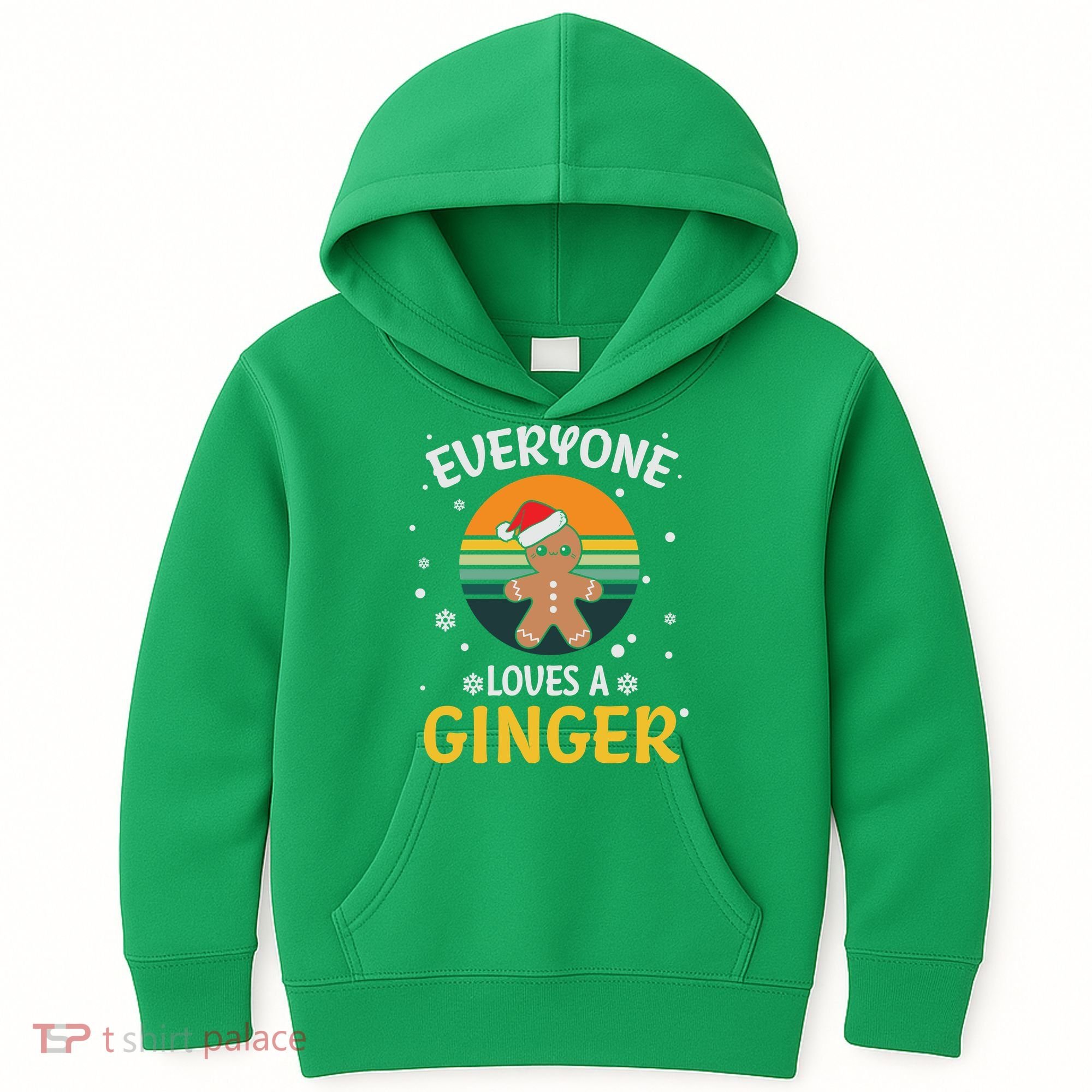 Funny Christmas Everyone Loves A Ginger Xmas Kids Hoodie