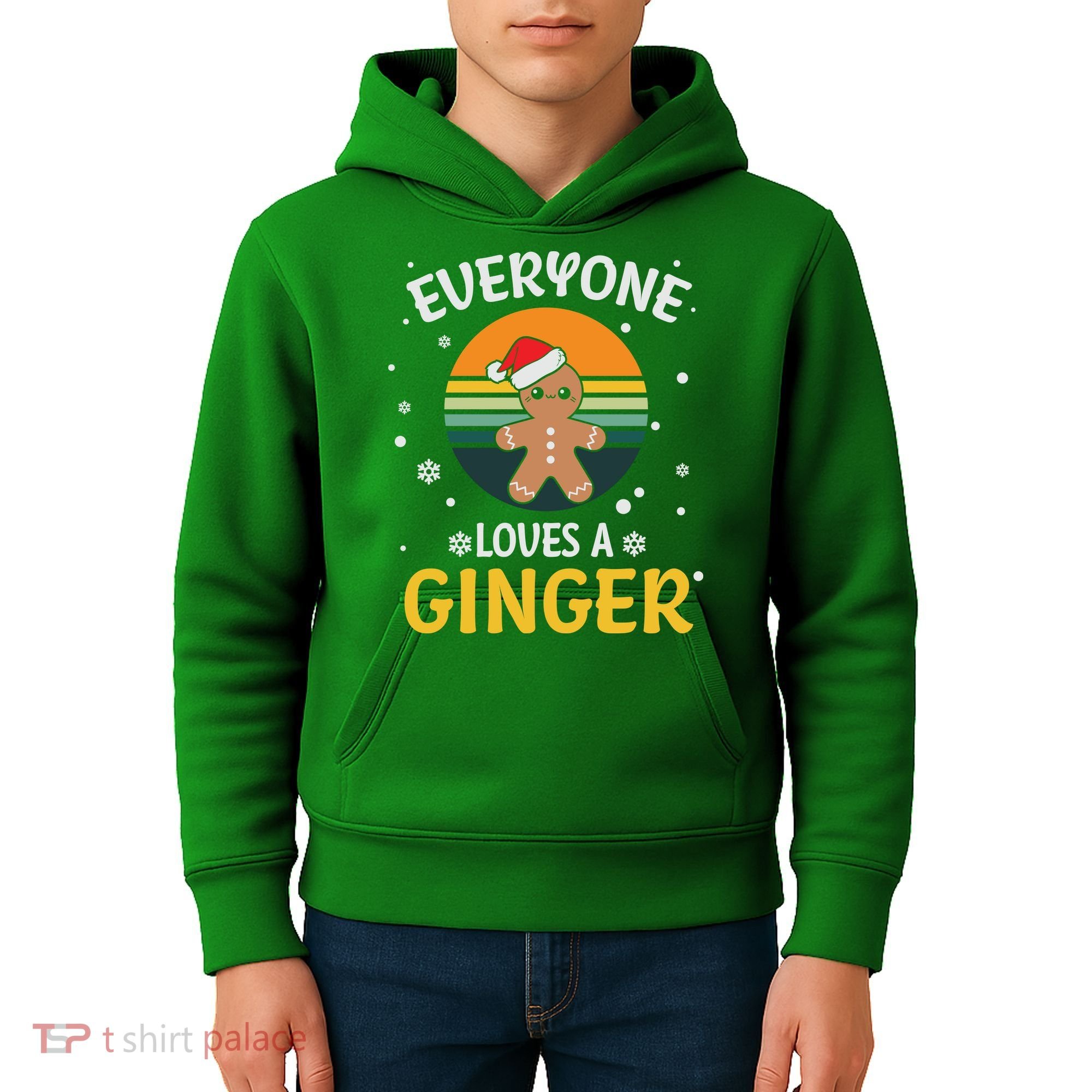 Funny Christmas Everyone Loves A Ginger Xmas Kids Hoodie