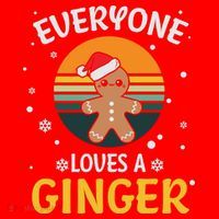 Funny Christmas Everyone Loves A Ginger Xmas Santa Hat thumb 1