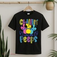 Funny Cute Easter Chillin With My Peeps T-Shirt thumb 2