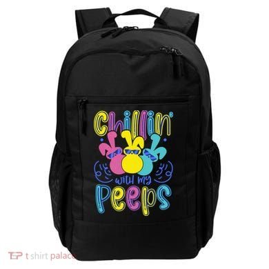 Funny Cute Easter Chillin With My Peeps Backpack