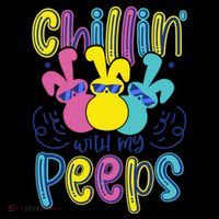 Funny Cute Easter Chillin With My Peeps Coffee Mug thumb 5