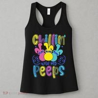 Funny Cute Easter Chillin With My Peeps Women's Tank Top thumb 3
