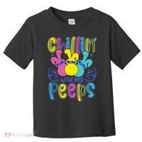 Funny Cute Easter Chillin With My Peeps Toddler T-Shirt thumb 0