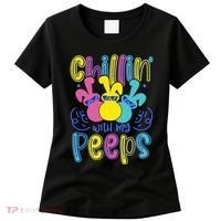 Funny Cute Easter Chillin With My Peeps Women's T-Shirt thumb 0