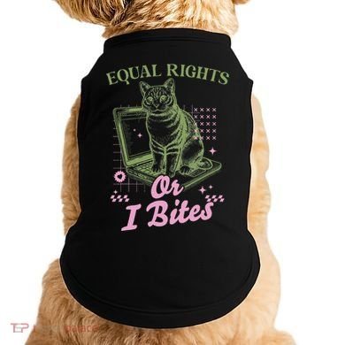 Feminist Cat Equal Rights Or I Bites Cat Doggie Tank