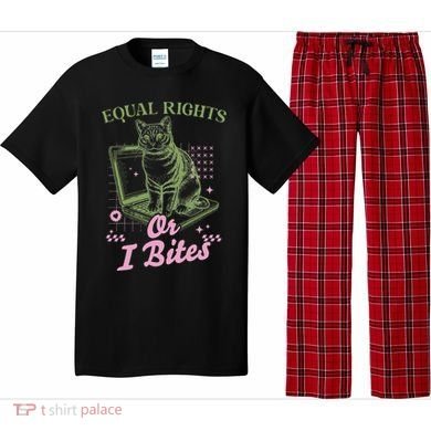 Feminist Cat Equal Rights Or I Bites Cat Pajama Set