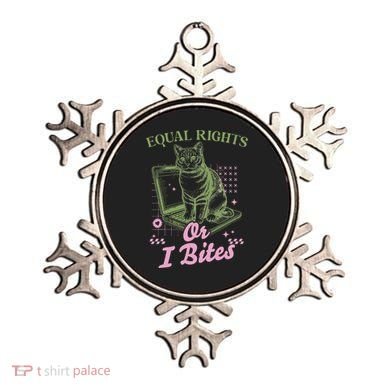Feminist Cat Equal Rights Or I Bites Cat Ornament