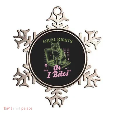 Feminist Cat Equal Rights Or I Bites Cat Ornament