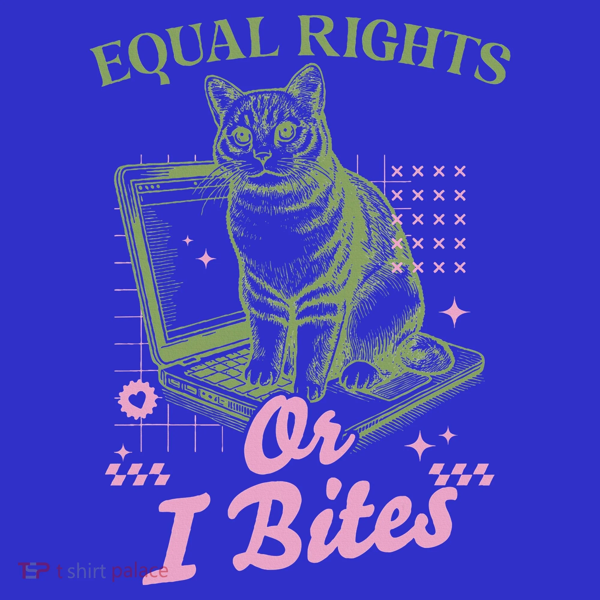 Feminist Cat Equal Rights Or I Bites Cat Button