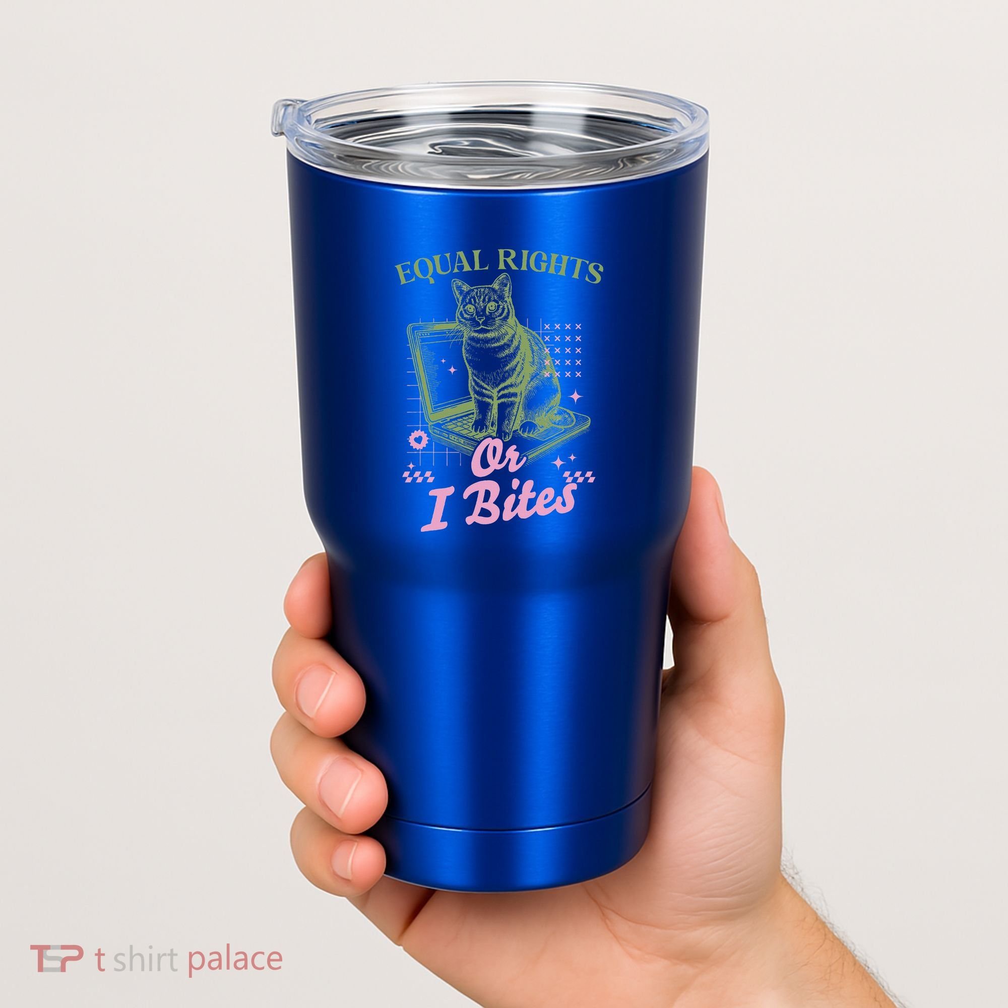 Feminist Cat Equal Rights Or I Bites Cat Tumbler