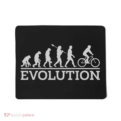Funny Cyclist Evolution Cycling Gift Mousepad