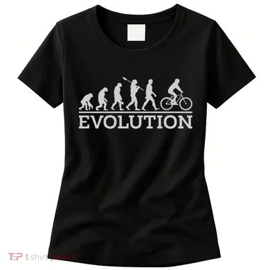 Funny Cyclist Evolution Cycling Gift Women's T-Shirt