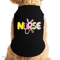 Funny Cute Easter Patterns Nurse Doggie Tank thumb 0