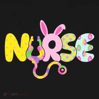 Funny Cute Easter Patterns Nurse Doggie Tank thumb 4