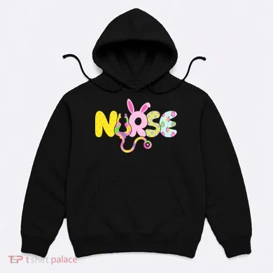 Funny Cute Easter Patterns Nurse Hoodie