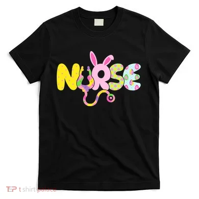 Funny Cute Easter Patterns Nurse T-Shirt