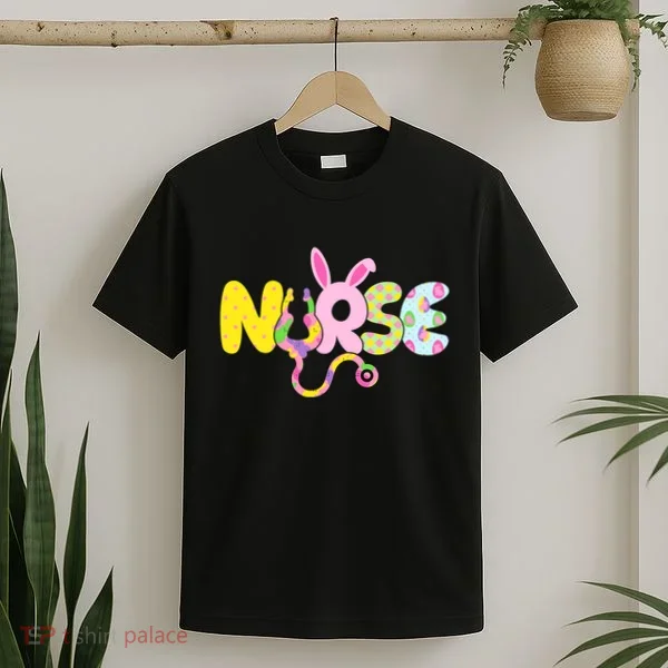 Funny Cute Easter Patterns Nurse T-Shirt