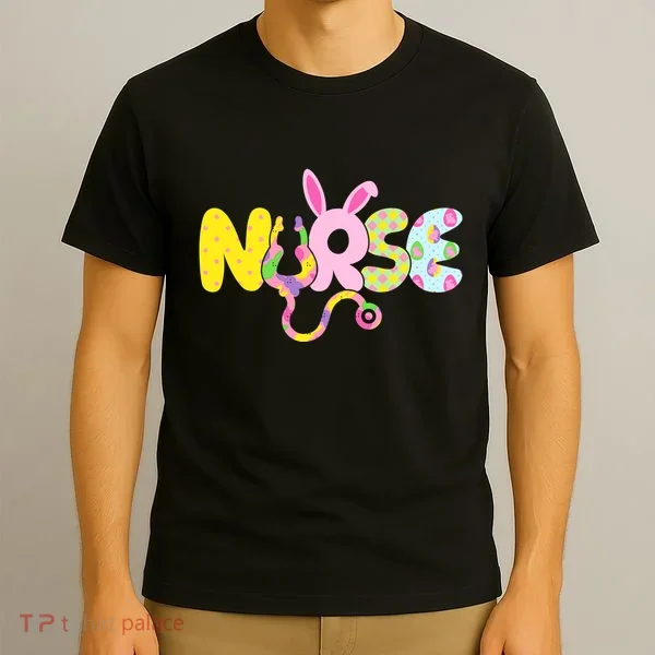 Funny Cute Easter Patterns Nurse T-Shirt