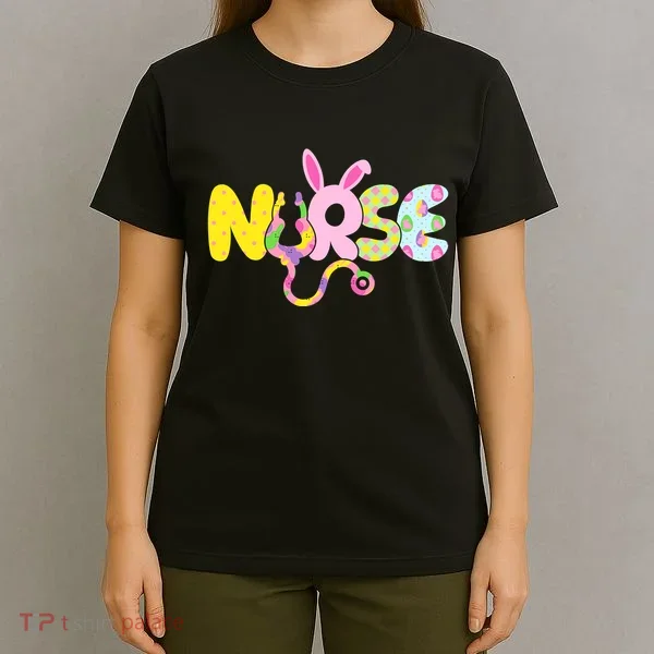 Funny Cute Easter Patterns Nurse T-Shirt