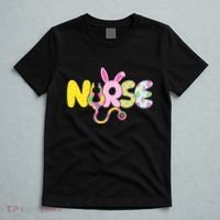 Funny Cute Easter Patterns Nurse T-Shirt thumb 5