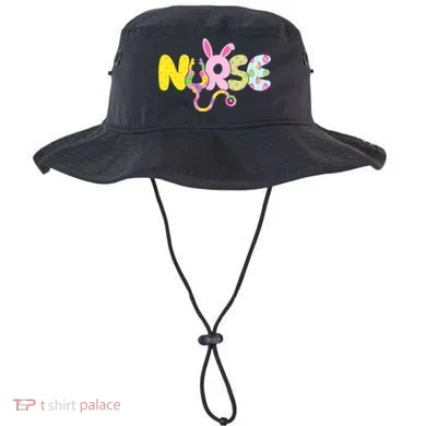 Funny Cute Easter Patterns Nurse Bucket Hat