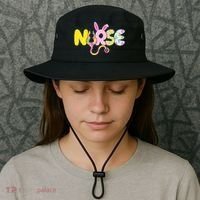 Funny Cute Easter Patterns Nurse Bucket Hat thumb 3