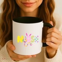 Funny Cute Easter Patterns Nurse Coffee Mug thumb 3