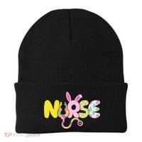 Funny Cute Easter Patterns Nurse Beanie thumb 0