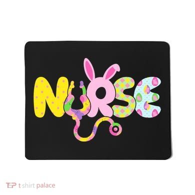 Funny Cute Easter Patterns Nurse Mousepad