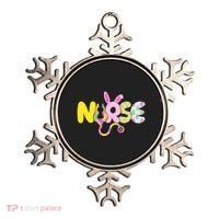 Funny Cute Easter Patterns Nurse Ornament thumb 0