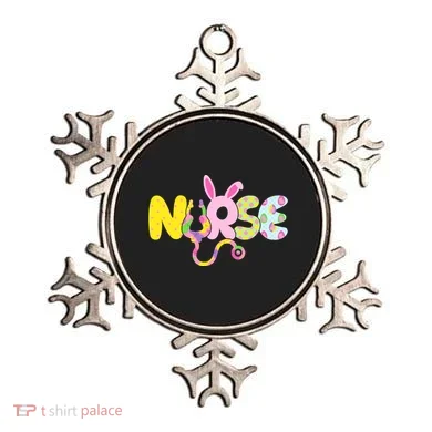 Funny Cute Easter Patterns Nurse Ornament
