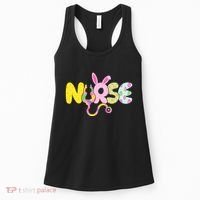Funny Cute Easter Patterns Nurse Women's Tank Top thumb 0