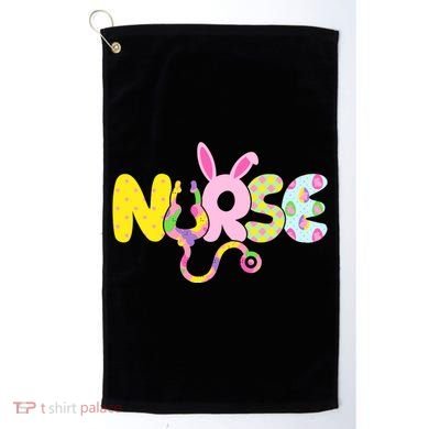 Funny Cute Easter Patterns Nurse Golf Towel