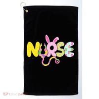 Funny Cute Easter Patterns Nurse Golf Towel thumb 0