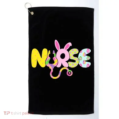 Funny Cute Easter Patterns Nurse Golf Towel