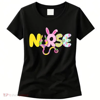 Funny Cute Easter Patterns Nurse Women's T-Shirt