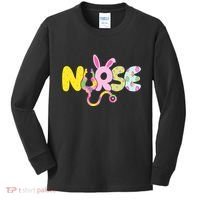 Funny Cute Easter Patterns Nurse Kids Long Sleeve Shirt thumb 0