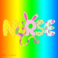 Funny Cute Easter Patterns Nurse Coaster thumb 2
