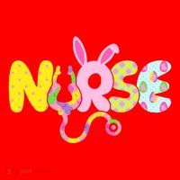 Funny Cute Easter Patterns Nurse Santa Hat thumb 1