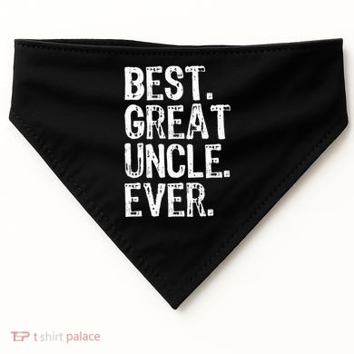 Family Cool Funny Best Great Uncle Ever USA-Made Doggie Bandana