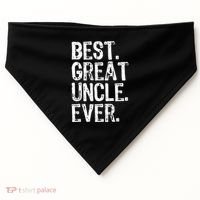 Family Cool Funny Best Great Uncle Ever USA-Made Doggie Bandana thumb 0