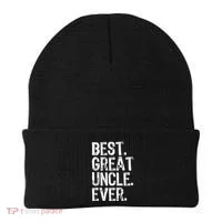 Family Cool Funny Best Great Uncle Ever Beanie thumb 0